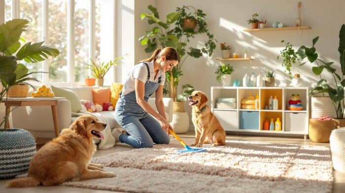 How Professional Cleaners Ensure Safety for Kids and Pets