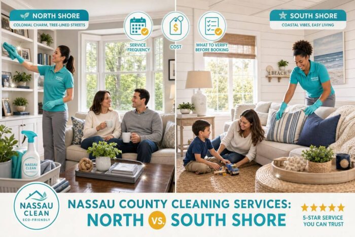 Nassau County Cleaning Services: North vs. South Shore